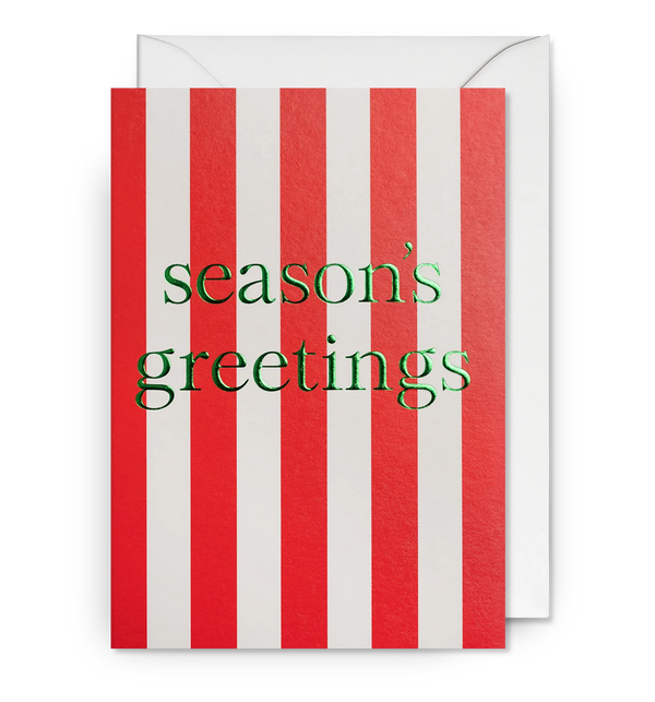 Lagom Design Seasons Greetings Candy Stripe