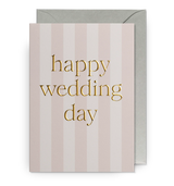 Lagom Design Pastel Striped Happy Wedding Day