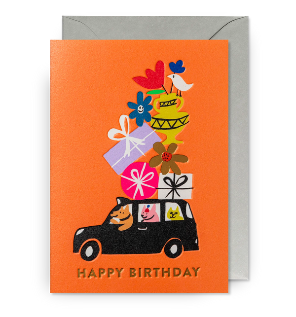 Lagom Design Happy Birthday Black cab