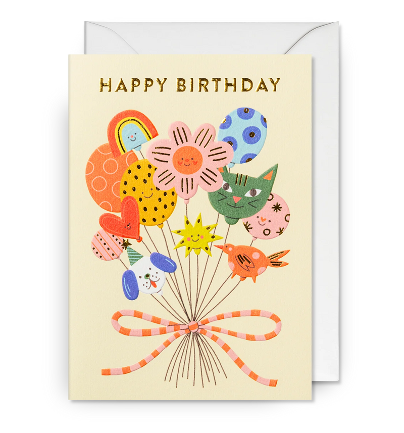 Lagom Design Happy Birthday Balloons Bouquet