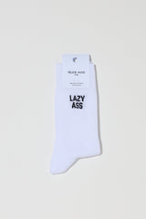 LAZY A*S SOCKS - WHITE