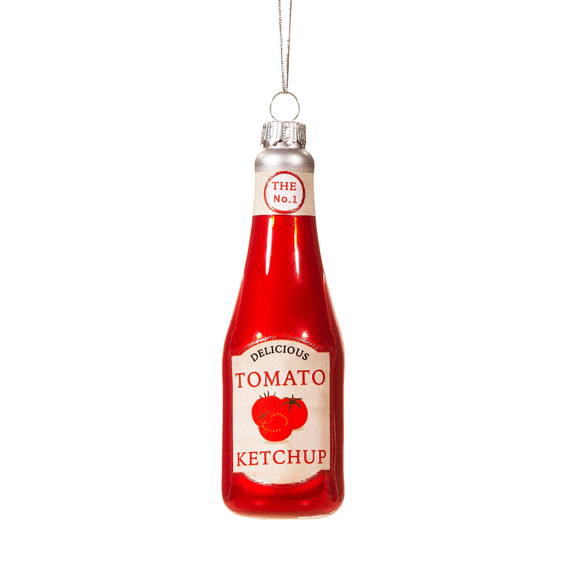 Sass and Belle Fun Food Ketchup Bottle Shaped Bauble