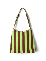 LORELAI BAG - AVOCADO & CHOCOLATE STRIPE