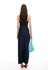SWEETNESS STRAPLESS TOP - INDIGO
