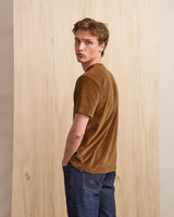 LUGNY T-SHIRT KNIT - COGNAC
