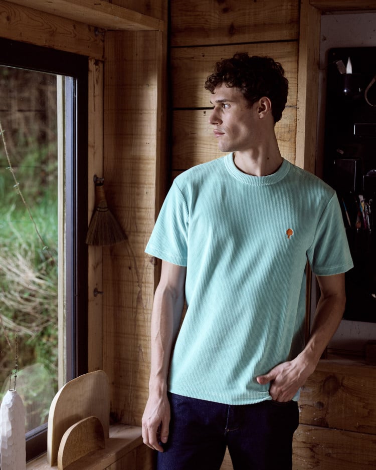 LUGNY T-SHIRT KNIT - SMOKY BLUE