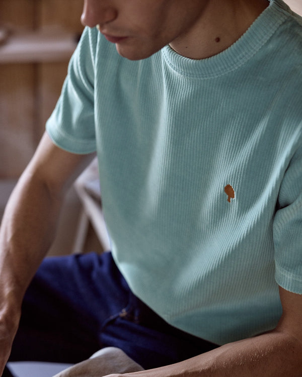 LUGNY T-SHIRT KNIT - SMOKY BLUE