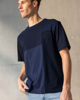 LUGNY UP T-SHIRT KNIT - NAVY
