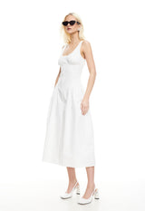 LUNA ROSA MAXI DRESS - PORCELAIN
