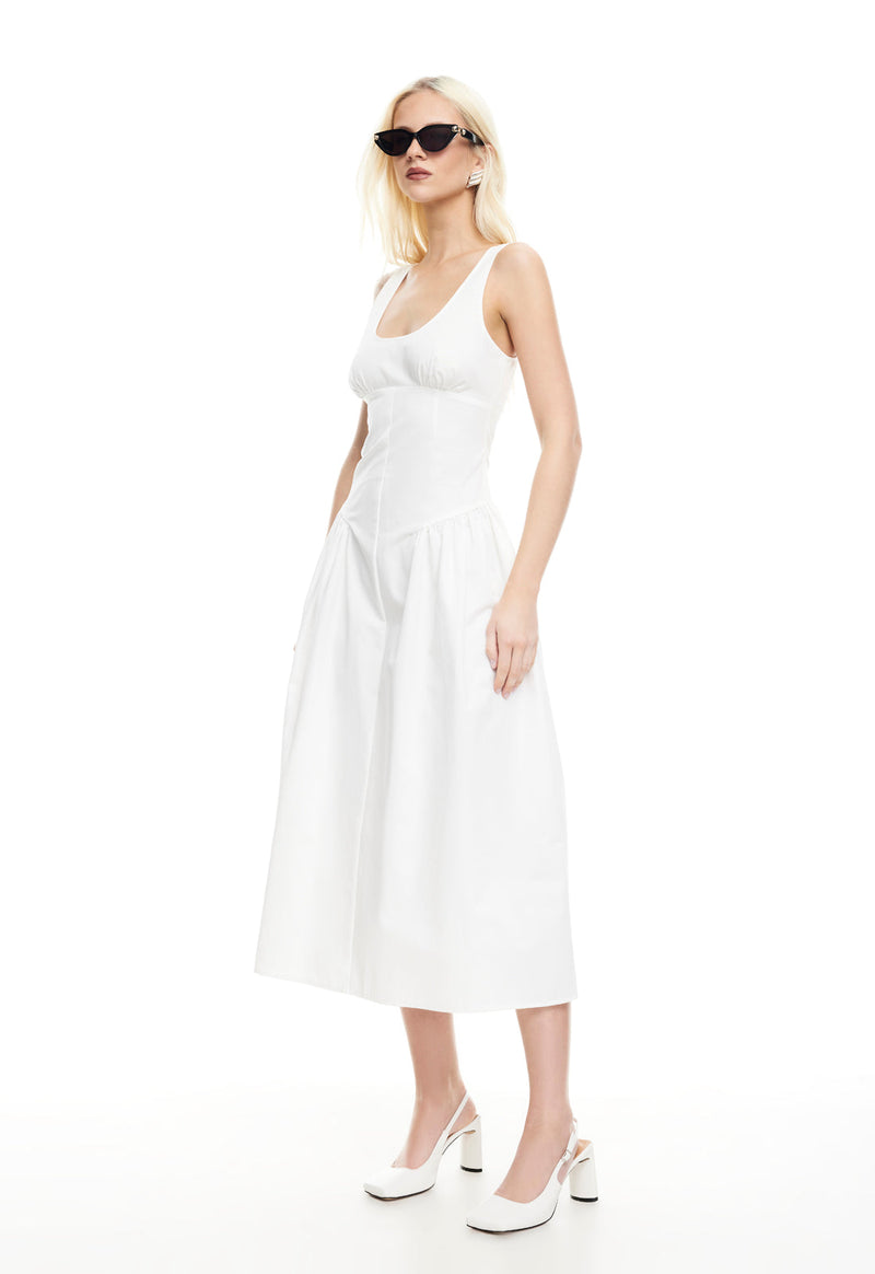 LUNA ROSA MAXI DRESS - PORCELAIN