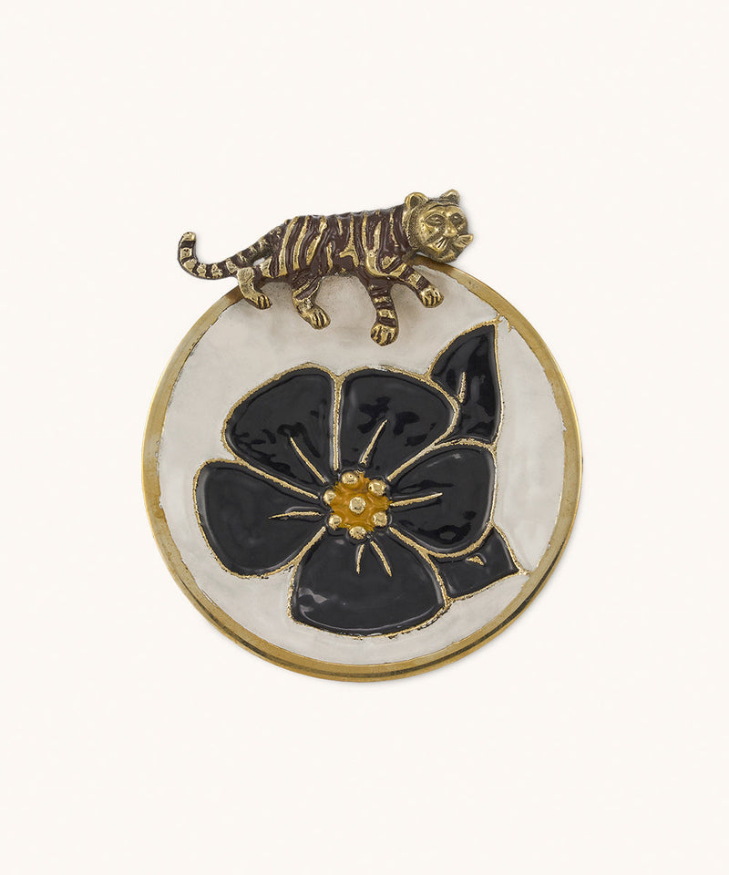 Lacy Tiger Plate Colored
