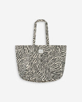 Large cotton denim tote bag zebre Voyage