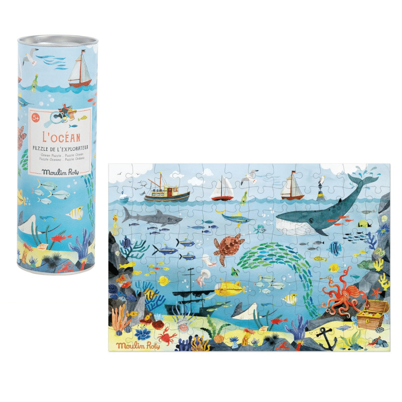 Le Jardin children Nature Discovery puzzle (96pcs) Ocean Le Jardin