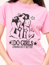 Lesbians Do It Better T-shirts : Off-Pink