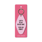 Let's Play Fuck Off Keyring