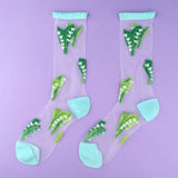 Lily of the Valley transparent socks