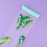 Lily of the Valley transparent socks