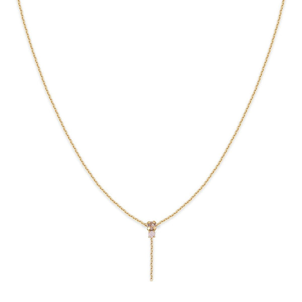 LONG NECKLACE AMANTS : VINTAGE ROSE