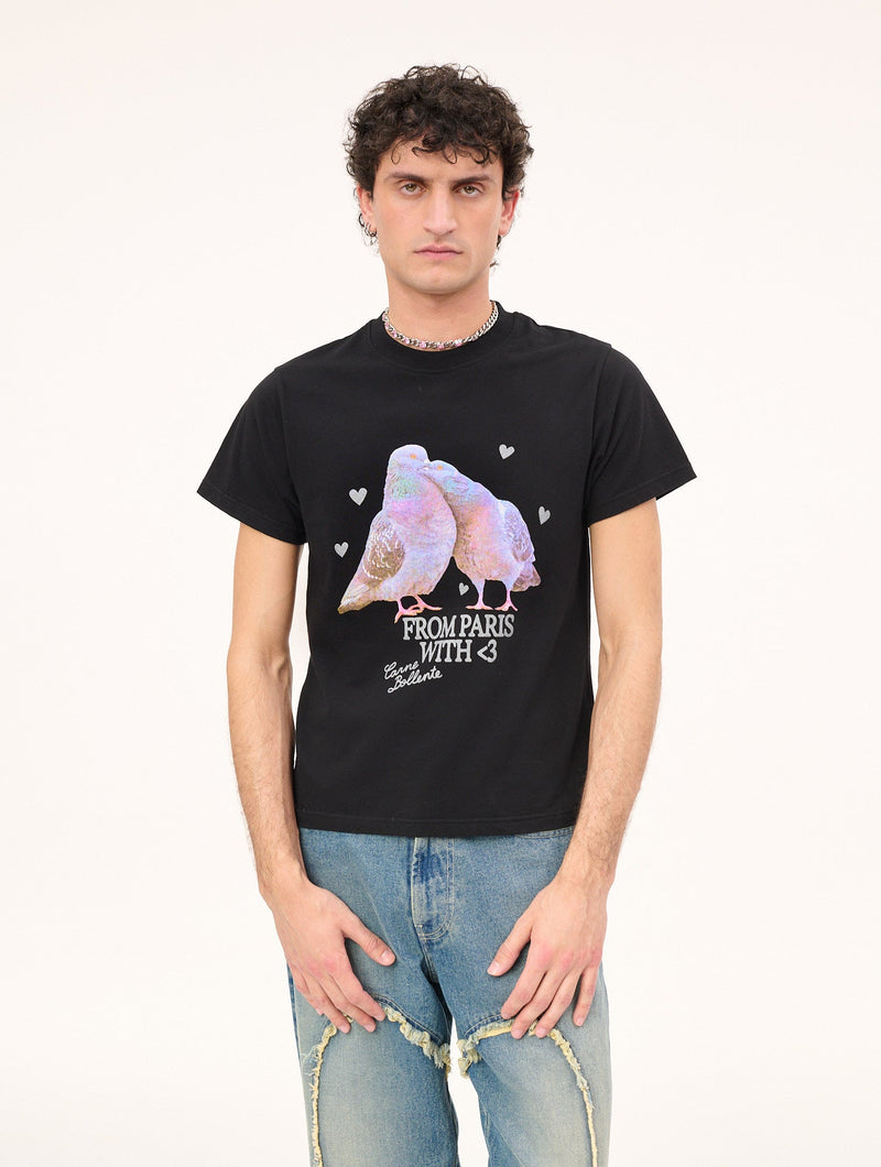 Lovebirds T-shirts : Black