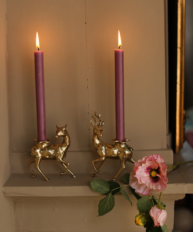 Lovely Deer Candle Holder Set