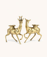 Lovely Deer Candle Holder Set