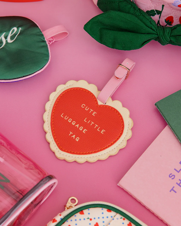 Luggage Tag Set - Heart and Cherry