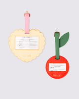 Luggage Tag Set - Heart and Cherry