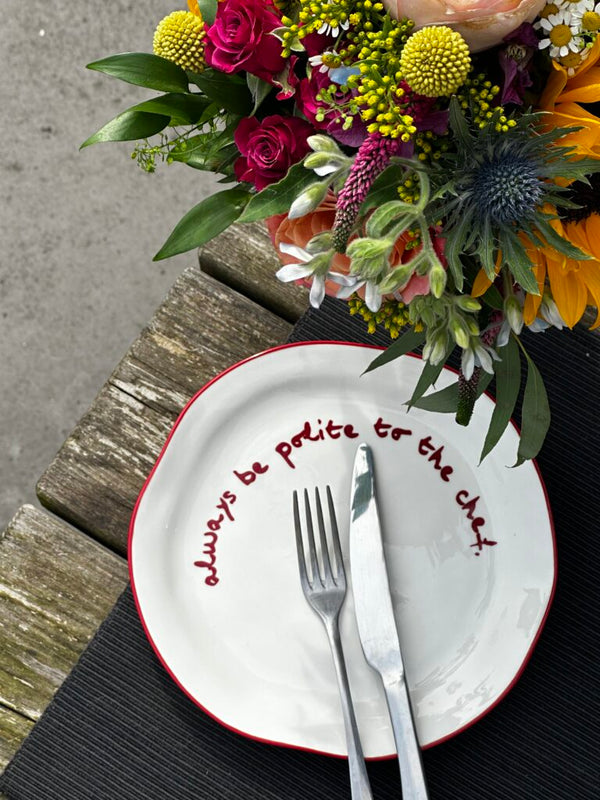 Maegen - Slogan Plate - Red