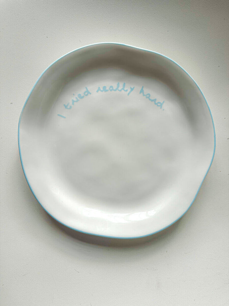 Maegen - Slogan Plate - Light Blue