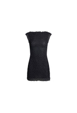 MARINER MINI DRESS - NOIR POLKA