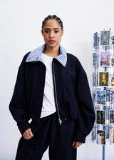 MARITSA JACKET - MARINE BLUE