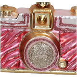 KERSTEN Ornament Camera Zebra Pink