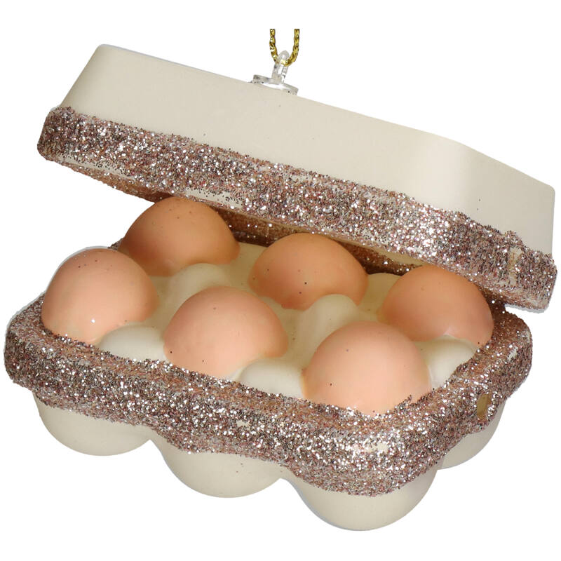 KERSTEN Ornament Fresh Eggs Brown