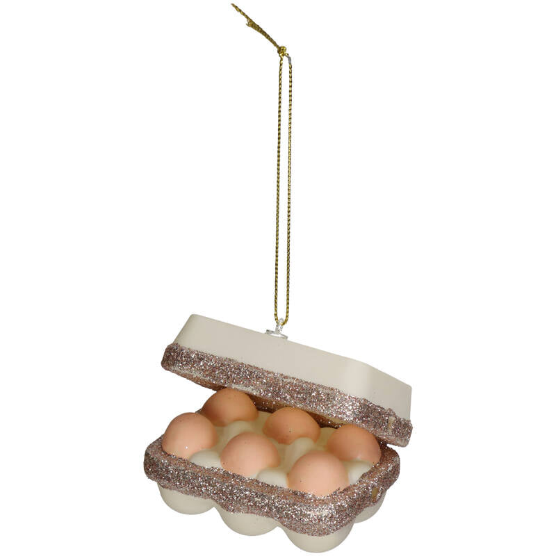 KERSTEN Ornament Fresh Eggs Brown