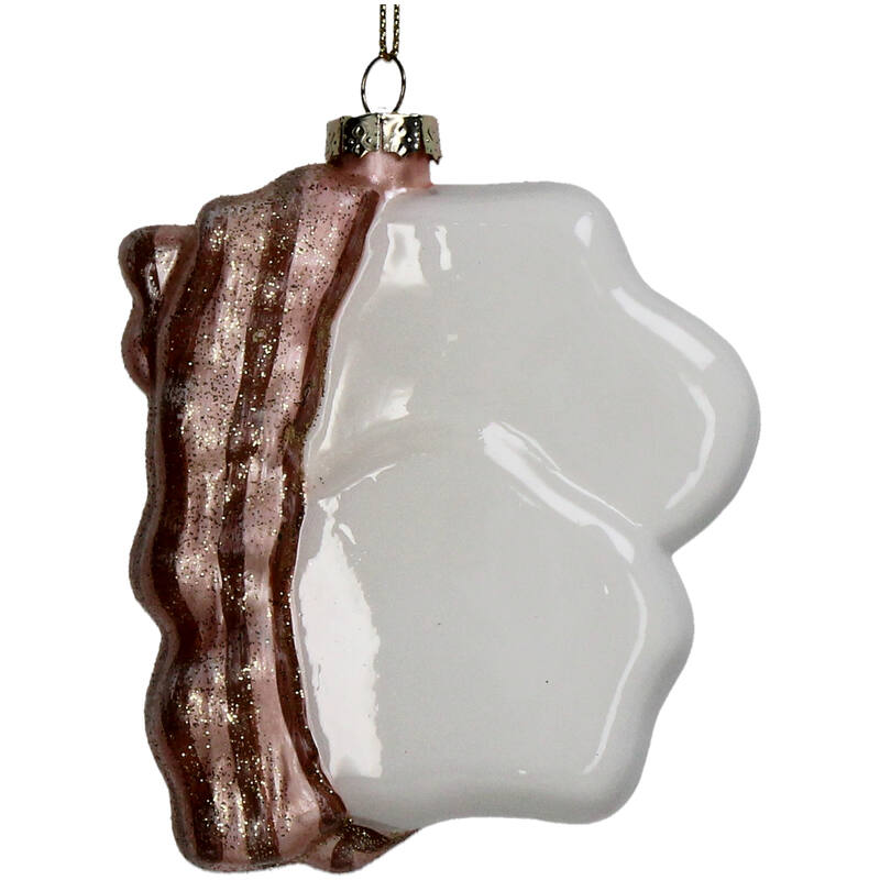 KERSTEN Ornament Egg Bacon Glass Multi