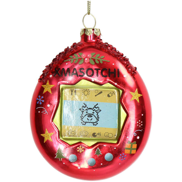 KERSTEN Ornament Tamagotchi Glass Red