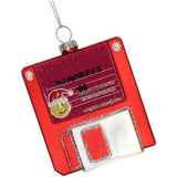 KERSTEN Ornament Floppy Disk Glass Red