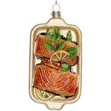 KERSTEN Ornament Salmon Plate Glass Multi