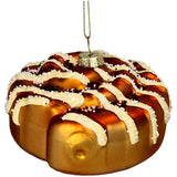 KERSTEN Ornament Cinnamon Roll Glass Brown