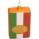 KERSTEN Ornament Holiday Spaghetti Glass Yellow