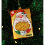 KERSTEN Ornament Holiday Spaghetti Glass Yellow