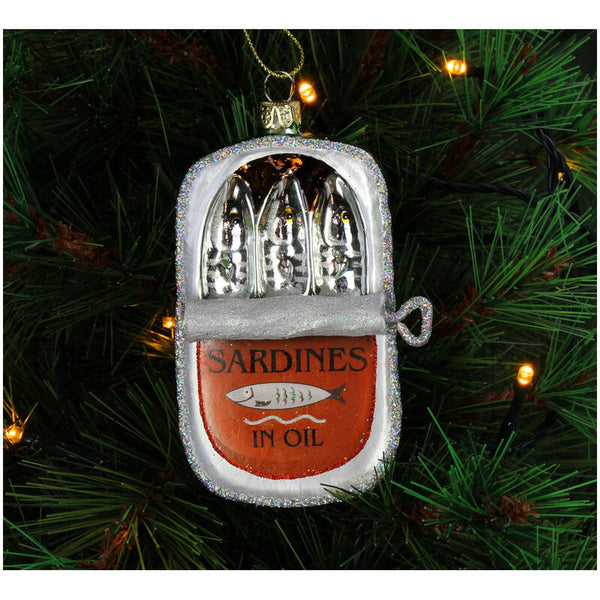 KERSTEN Ornament Sardines Glass Multi