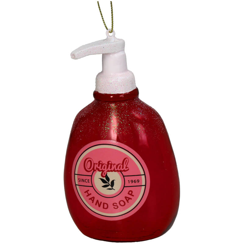 KERSTEN Ornament Soap Dispenser Glass Red