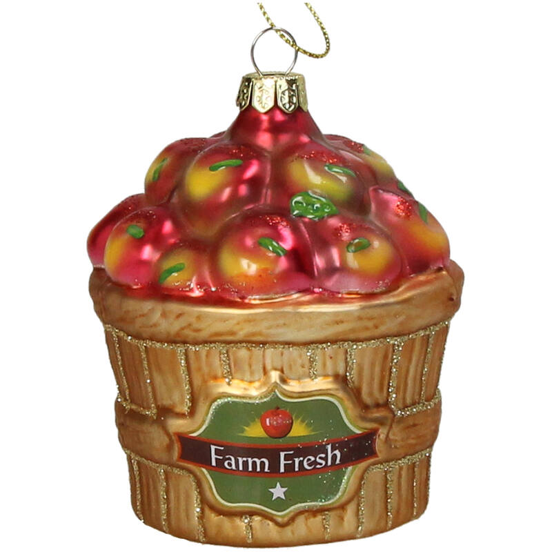 KERSTEN Ornament Apple Crate Glass Multi