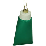 KERSTEN Ornament Toothpaste Glass Green 12cm