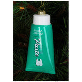 KERSTEN Ornament Toothpaste Glass Green 12cm