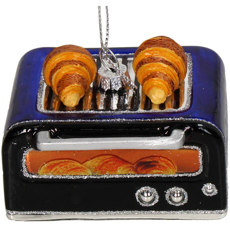 KERSTEN Ornament Croissant Oven Glass Blue
