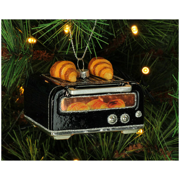 KERSTEN Ornament Croissant Oven Glass Blue