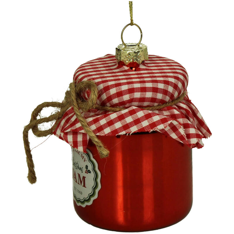 KERSTEN Ornament Christmas Jam Glass Red