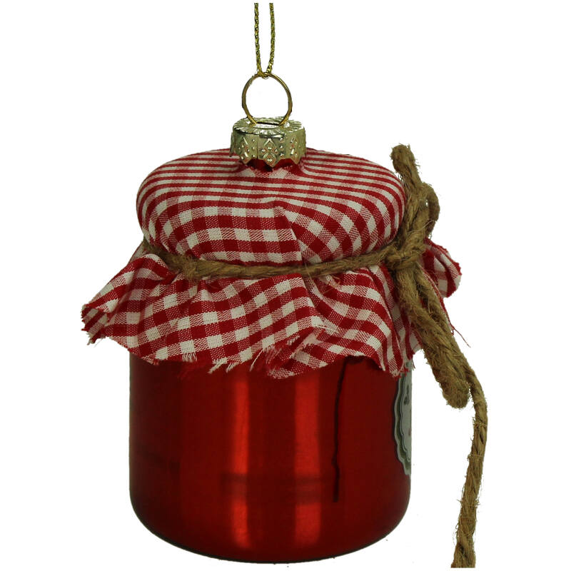 KERSTEN Ornament Christmas Jam Glass Red